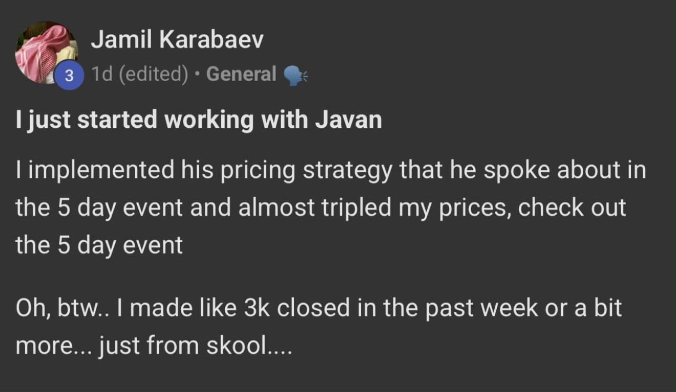 Sales Wizards client result